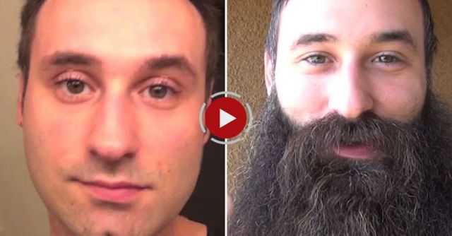 Time-lapse: Growing A Beard For 365 Days