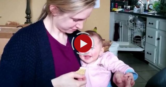 Baby Laughs At Her Mama Eating Chips!
