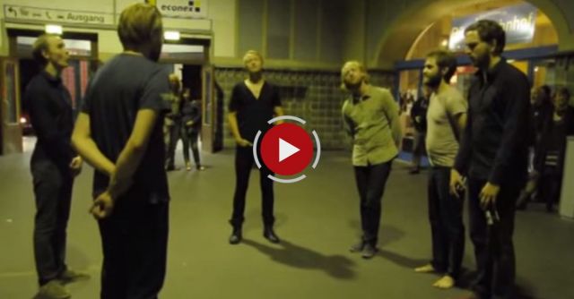 Icelandic Hymn In Train Station