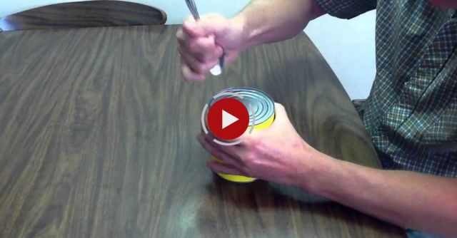 How To Open A Can With A Spoon