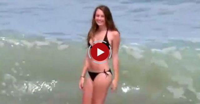 Girl Gets Hit By MASSIVE Wave