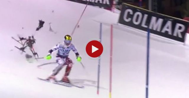 Drone Crash On Live TV At Ski World Cup - Italy ツ