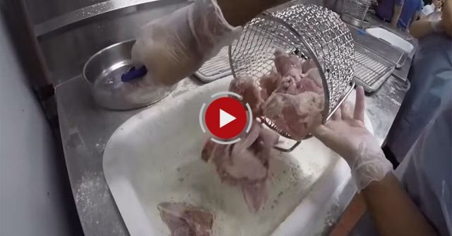 KFC Chicken Processed And Cooked In A Factory Video- Inside Production Kitchen