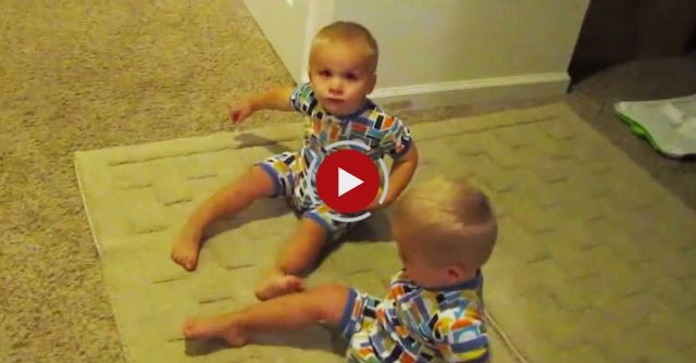 Twins Putting Themselves To Bed