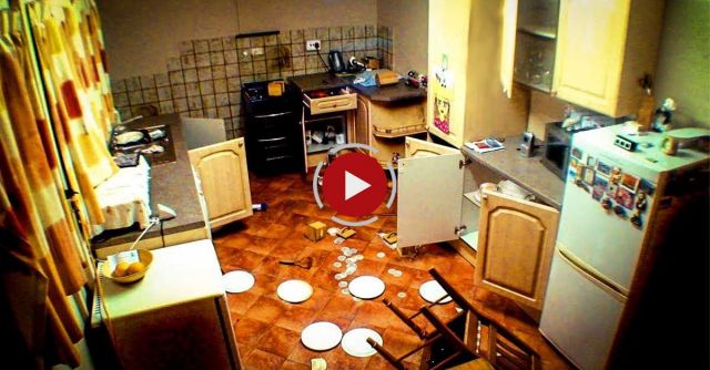 Scary Paranormal Activity. Intense Poltergeist Activity Caught On Video