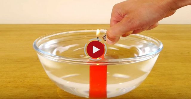 Underwater Candle - Science Experiment