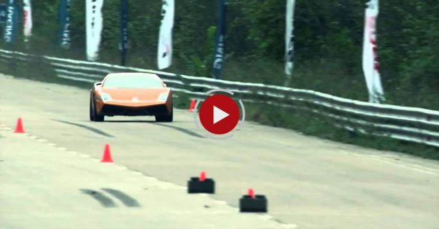 Lamborghini On Fire — Top Speed Record, 402 Kph (250 Mph) On One Mile