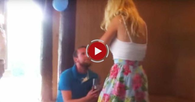Girl Faints From Marriage Proposal 