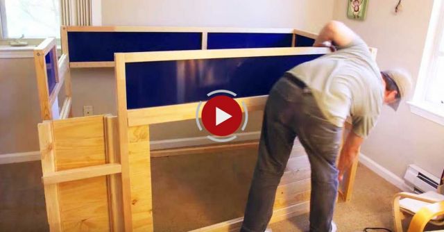 IKEA Hack - Kura Bed With Slide And Secret Room
