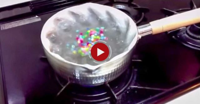  He Puts Colored Beads Into This Boiling Pot. When I Saw Why? This Is Incredible 