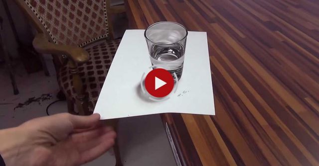 3D Drawing: A Realistic Glass Of Water