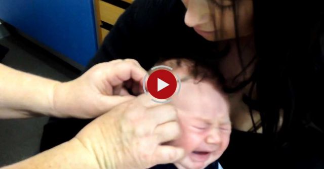 Lachlan's First Hearing Aids Aged 7 Weeks Old.  Our Gorgeous Baby Boy.