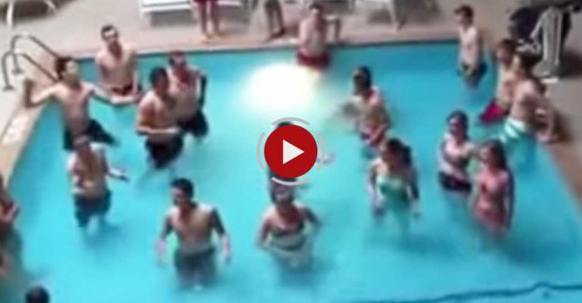 Stillwater Concert Choir Singing In Hotel Pool