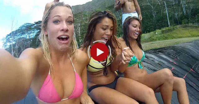 The Biggest Slip And Slide EVER