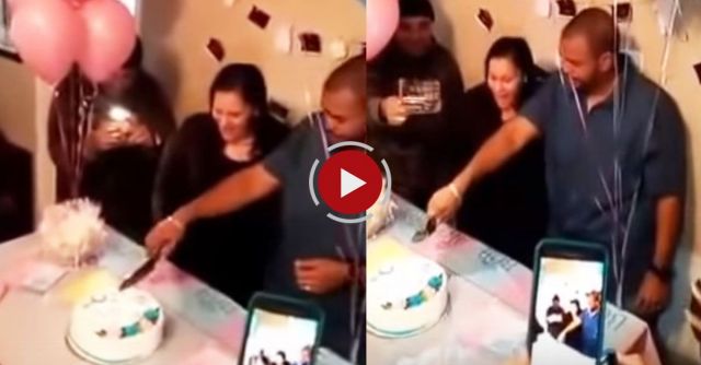 Gender Reveal  Dad Surprised With Baby's Gender