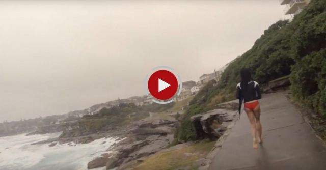 Lightning Almost Strikes Girl In Sydney!!! Boyfriend's Reaction Is Priceless!!!!