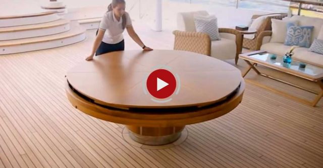 Expandable Round Dining Table