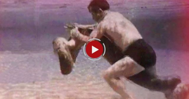 Man Fights Giant Snake