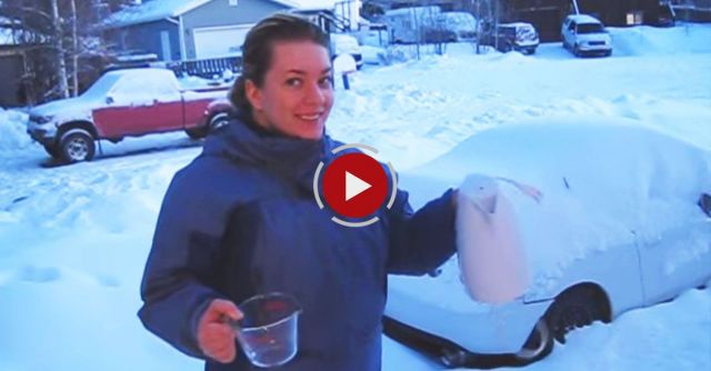 Evaporating Water In -30C In Yellowknife, NWT