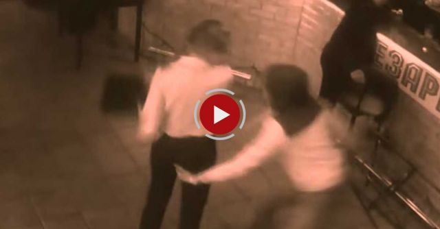 Waitress Knocks Out Grabby Customer...