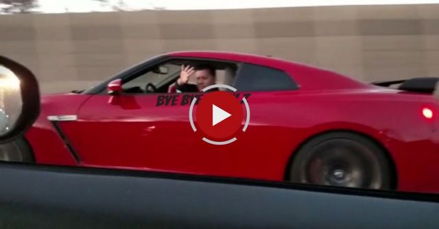 Cocky Driver Waves, Gets Destroyed