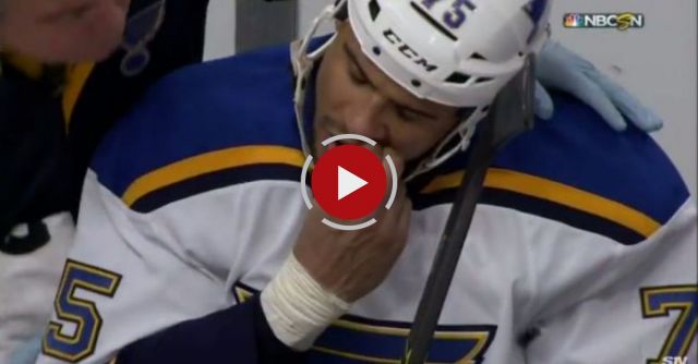 Hockey Player Pulls Out Tooth After Crushing Hit