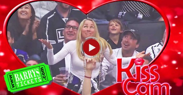 David Beckham On LA Kings Kiss-Cam