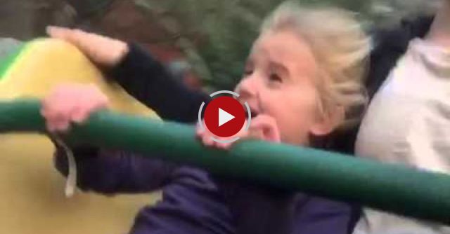 Kira's First Roller Coaster Ride