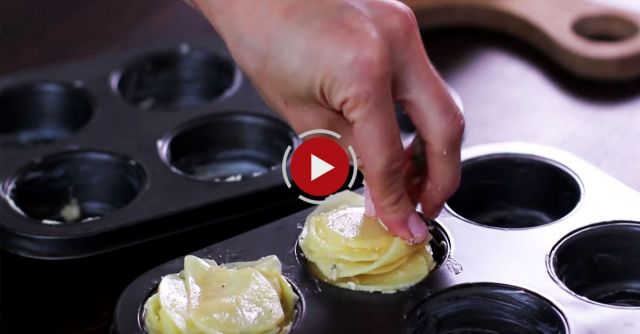 Parmesan Potato Stacks Recipe