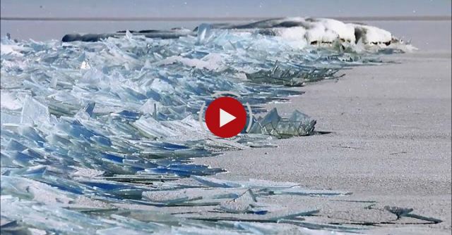 Lake Superior Ice Stacking 