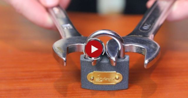 How To Open A Lock With A Nut Wrench