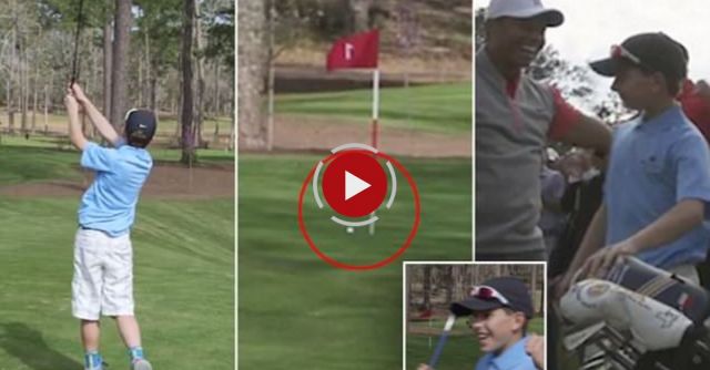 Tiger Woods Witnesses The First Hole-in-One At The Playgrounds