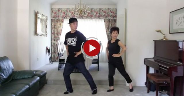 Gangnam Style Mom Busts A Move With Her Son