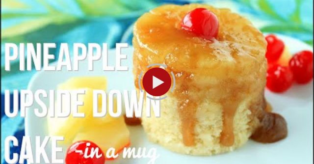 Perfect Pineapple Upside Down Cake - In A MUG!!