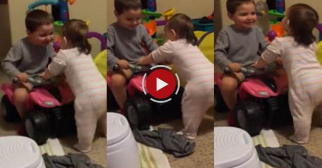 Elijah Giving His Sister Some Encouragement