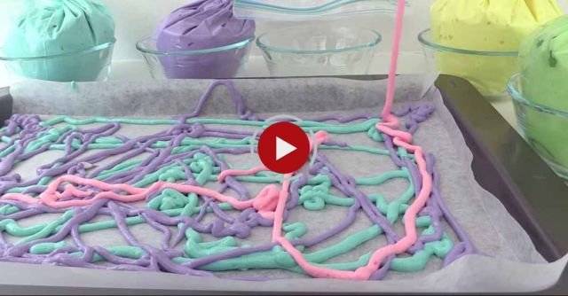 Rainbow Tie Dye Surprise Cake Heart HOW TO COOK THAT Ann Reardon
