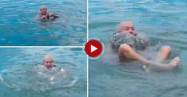 Ex Marine Demonstrates Clever Way To Survive From Drowning