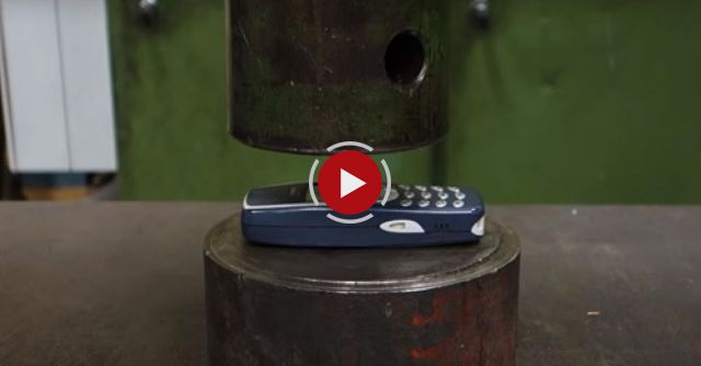 Crushing  Nokia 3310 With Hydraulic Press