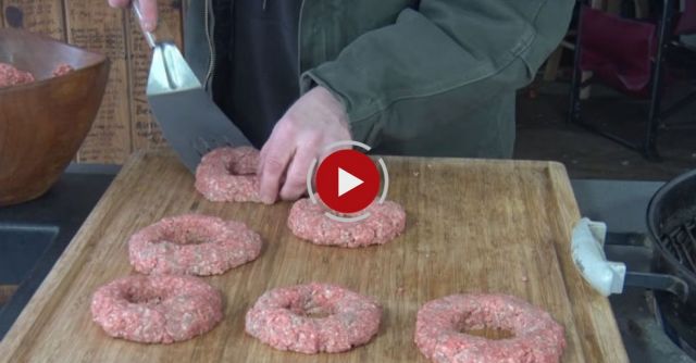 Stuffed Donut Burgers By The BBQ Pit Boys