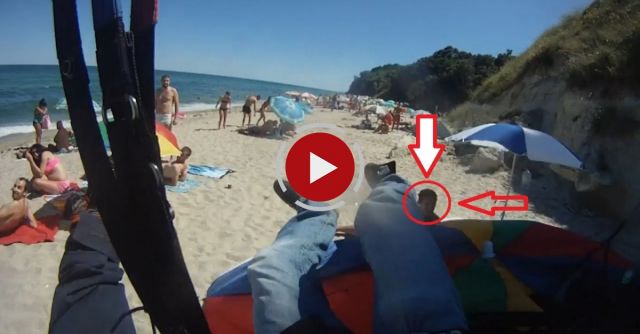 Landing On Unsuspecting People At The Beach