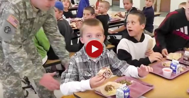 Soldier Surprises His Son