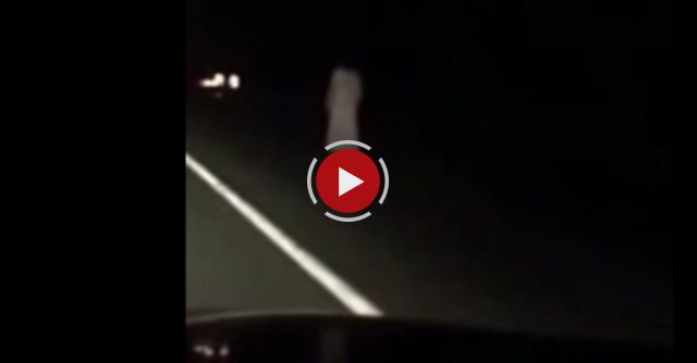 Woman In Wedding Gown Walking Down Dark Highway At 1am Tuesday Morning