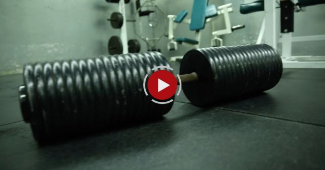 375lb Dumbbell- Worlds Biggest - Who In The Hell Could Lift This