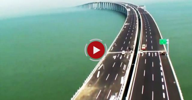 World's Longest Cross-sea Bridge Opens In China