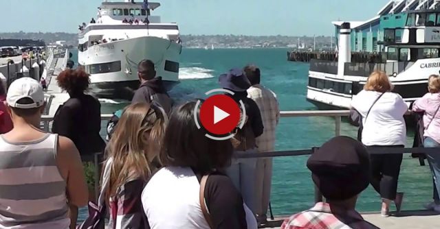 Whale Watching Boat Crashing Into San Diego Dock
