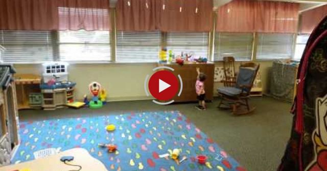 Baby Girl's Reaction First Day Of School