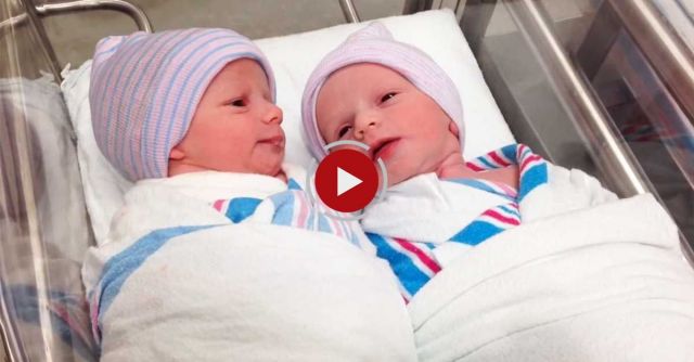Newborn Twins Talking To Each Other