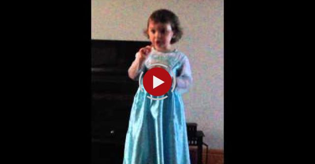Funny 2 Year Old Shouting At Her Mummy For Laughing While She Was Singing Disney Frozen