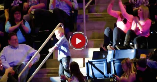 Little Boy Dancing At The Rascal Flatts Concert