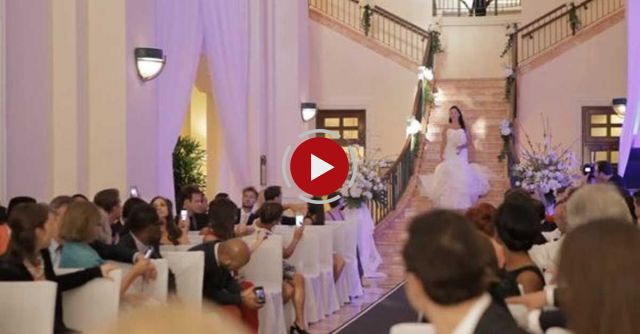 Bride Walked Down Aisle By Miami Hurricanes Mascot
